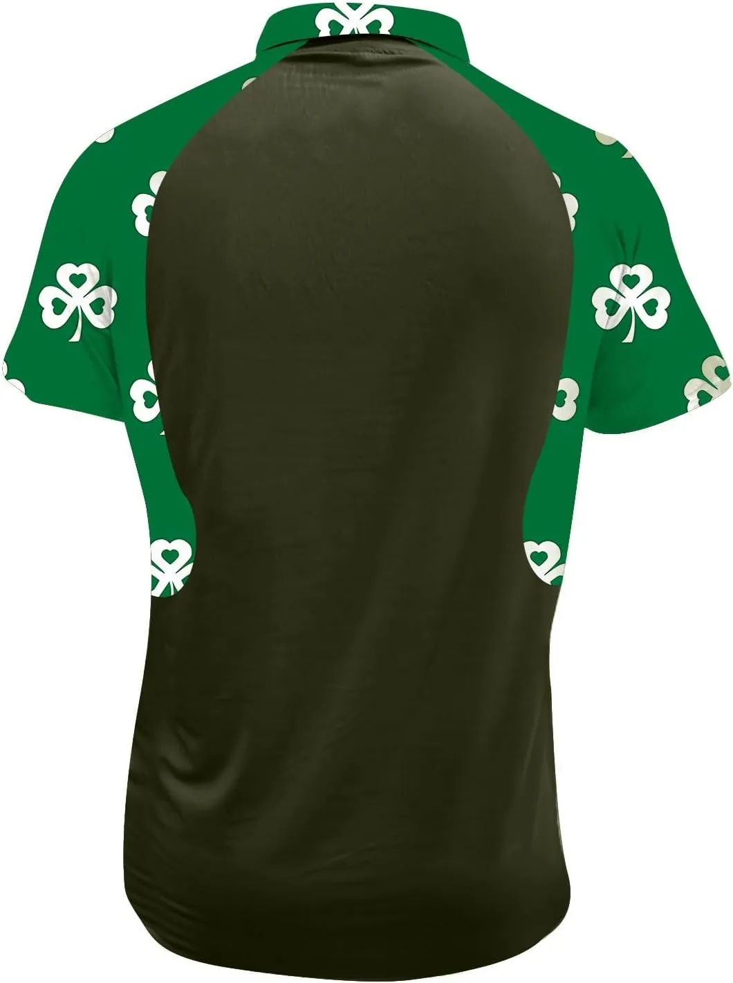 Men's St Patricks Day Shirts Casual Button Classic Work Shirt Cotton Collared Basic Golf Shirt