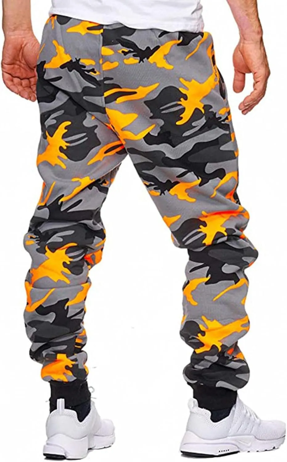Men's Straight-fit Cargo Pants - Casual Tactical Pants Work Cargo Hiking Pants Camouflage Combat Cargo Trousers