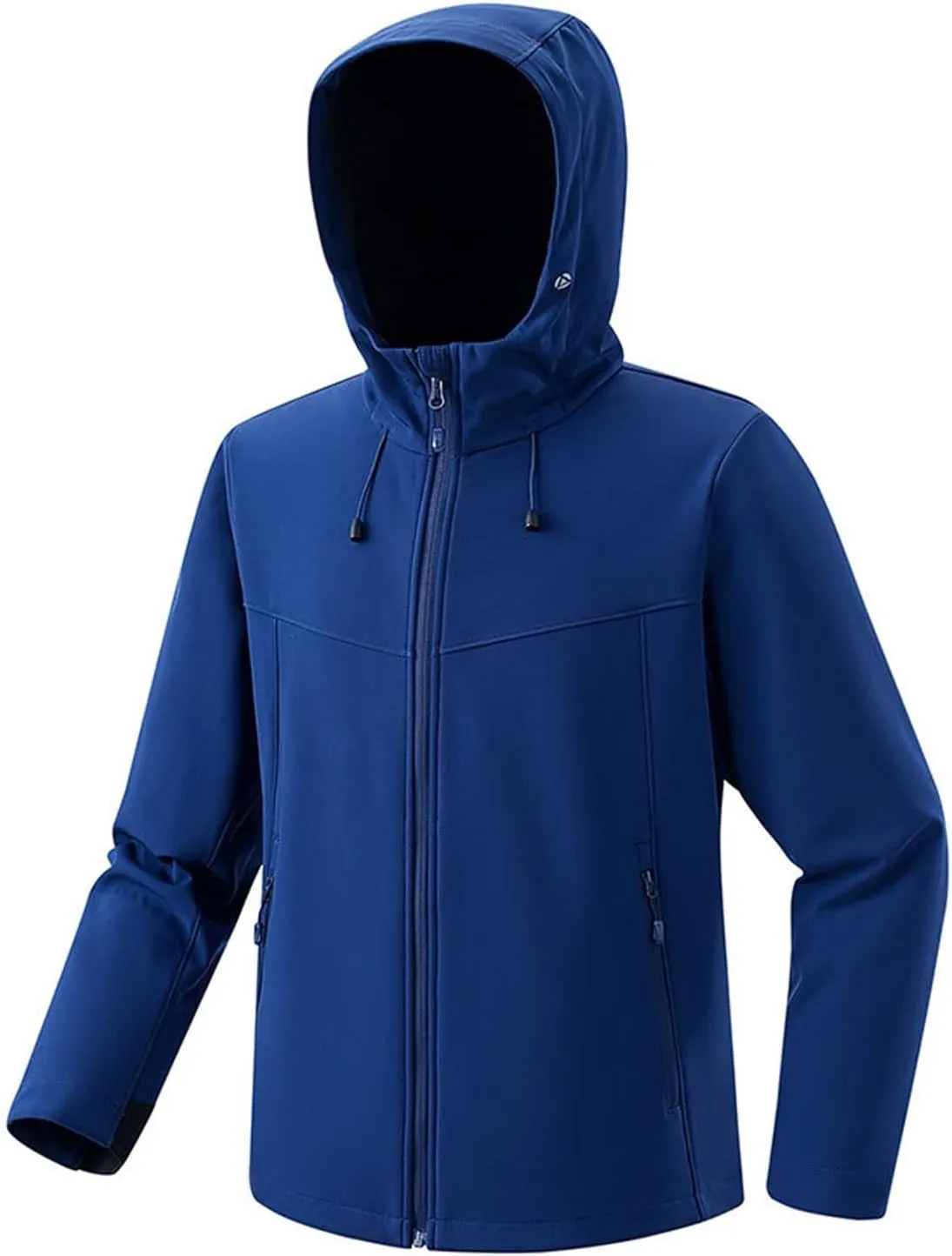 Men's Waterproof Jackets Cozy Shell Hiking Windbreaker Jacket Hooded Fleece Rain Coats Multi-Pockets Outdoor Fishing
