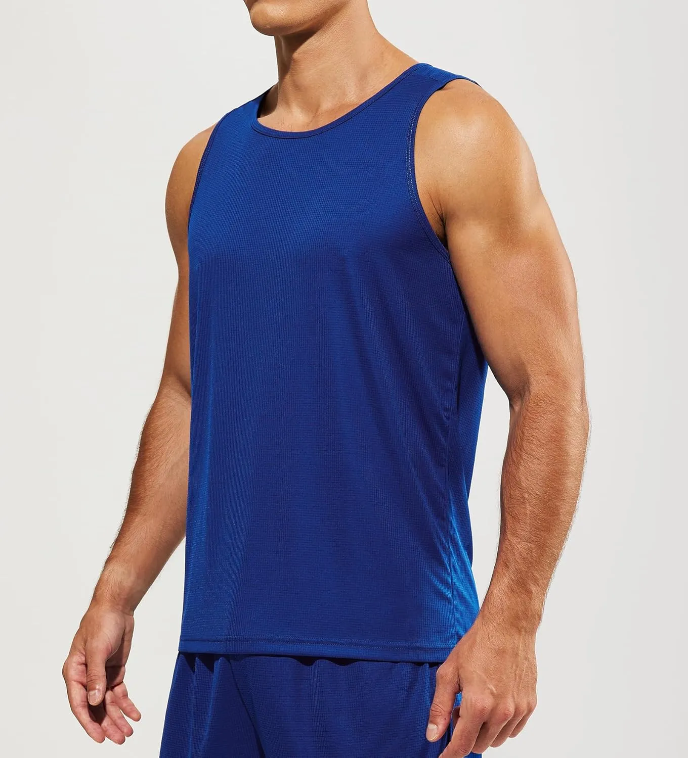MIER Men's Tank Tops Quick Dry Swim Athletic Gym Running Muscle Beach Sleeveless Workout Shirts for Men