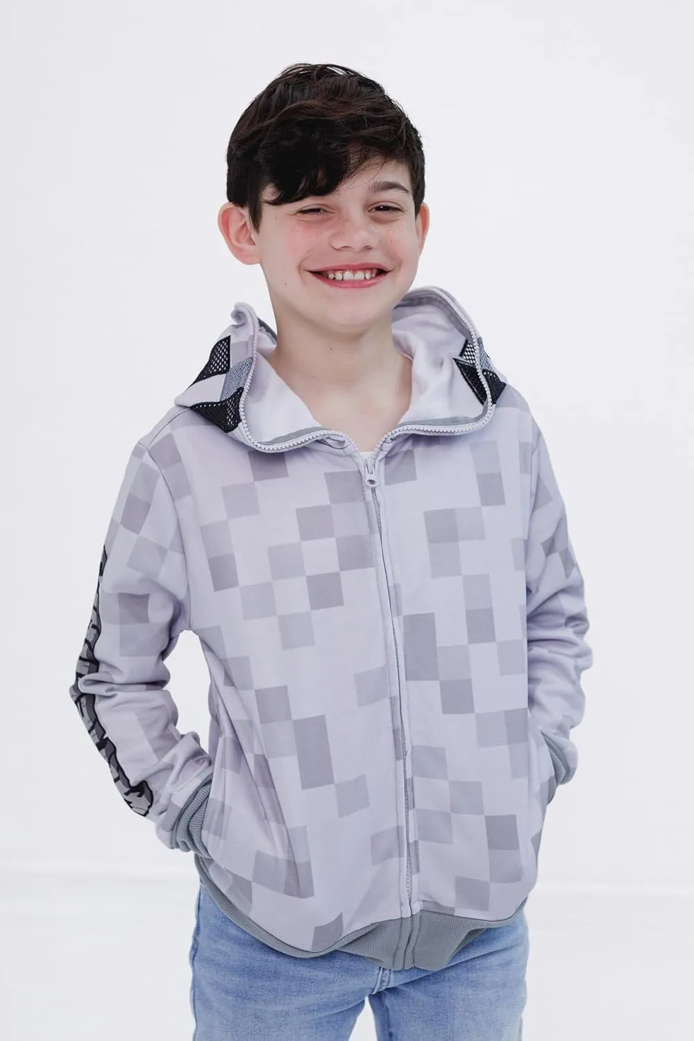 Minecraft Fleece Zip Up Hoodie Toddler to Big Kid Sizes (4-18-20)