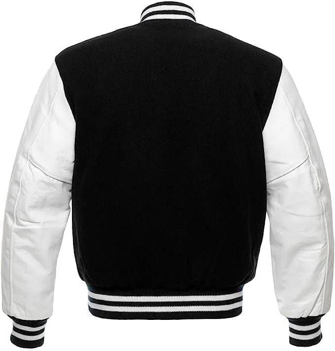 Mount Helicon Varsity Letterman Baseball Bomber Jackets Genuine Leather Sleeves & Multi Wool Color Options