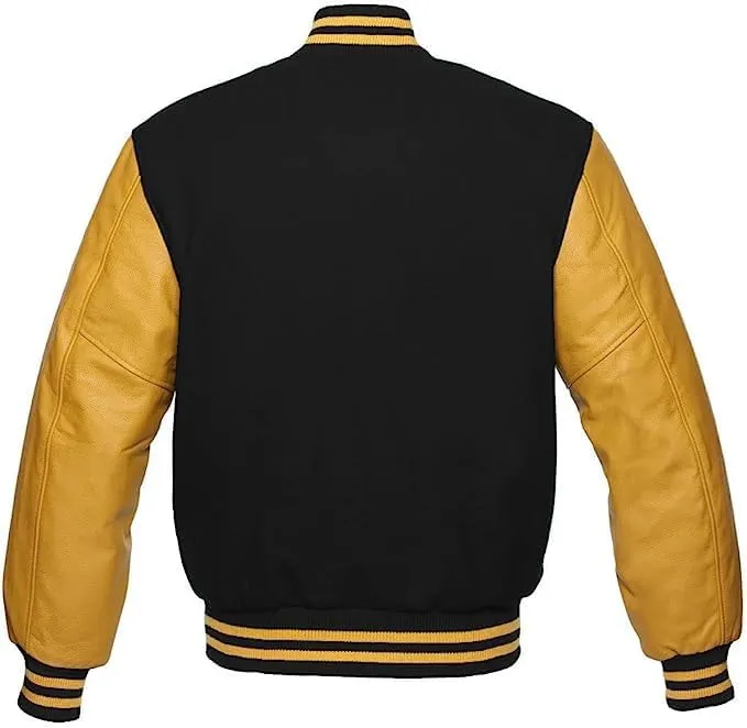 Mount Helicon Varsity Letterman Baseball Bomber Jackets Genuine Leather Sleeves & Multi Wool Color Options