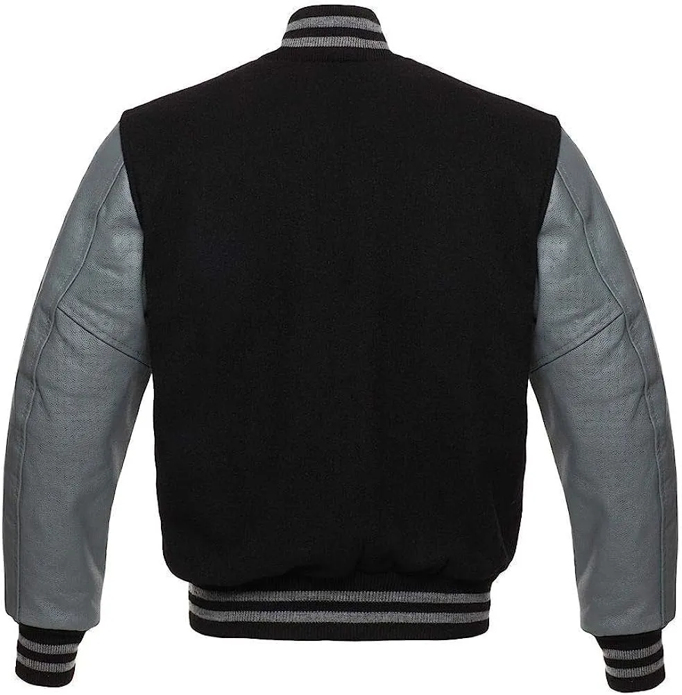 Mount Helicon Varsity Letterman Baseball Bomber Jackets Genuine Leather Sleeves & Multi Wool Color Options