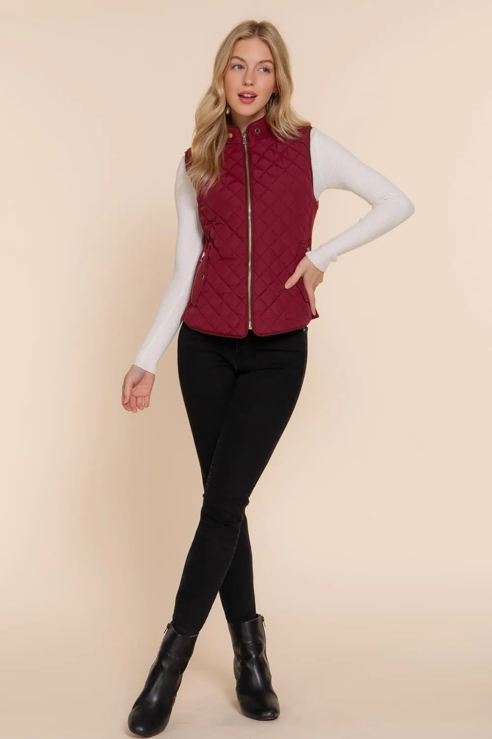 NE PEOPLE Womens Lightweight Quilted Padding Zip Up Vest Gilet(S-3XL)