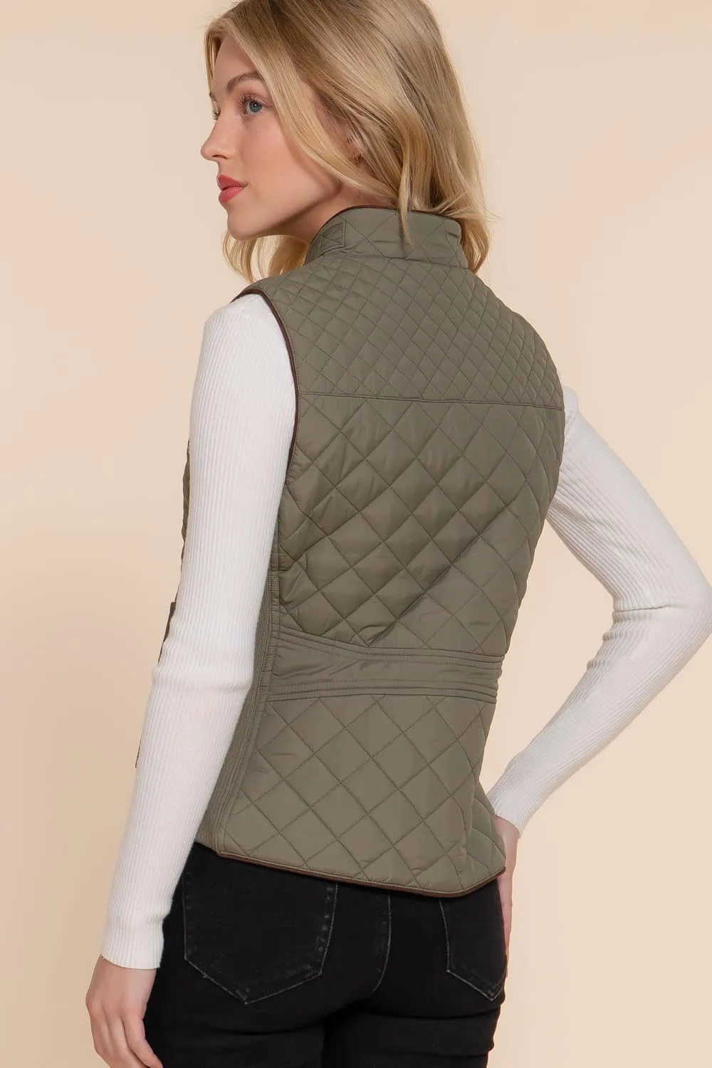 NE PEOPLE Womens Lightweight Quilted Padding Zip Up Vest Gilet(S-3XL)