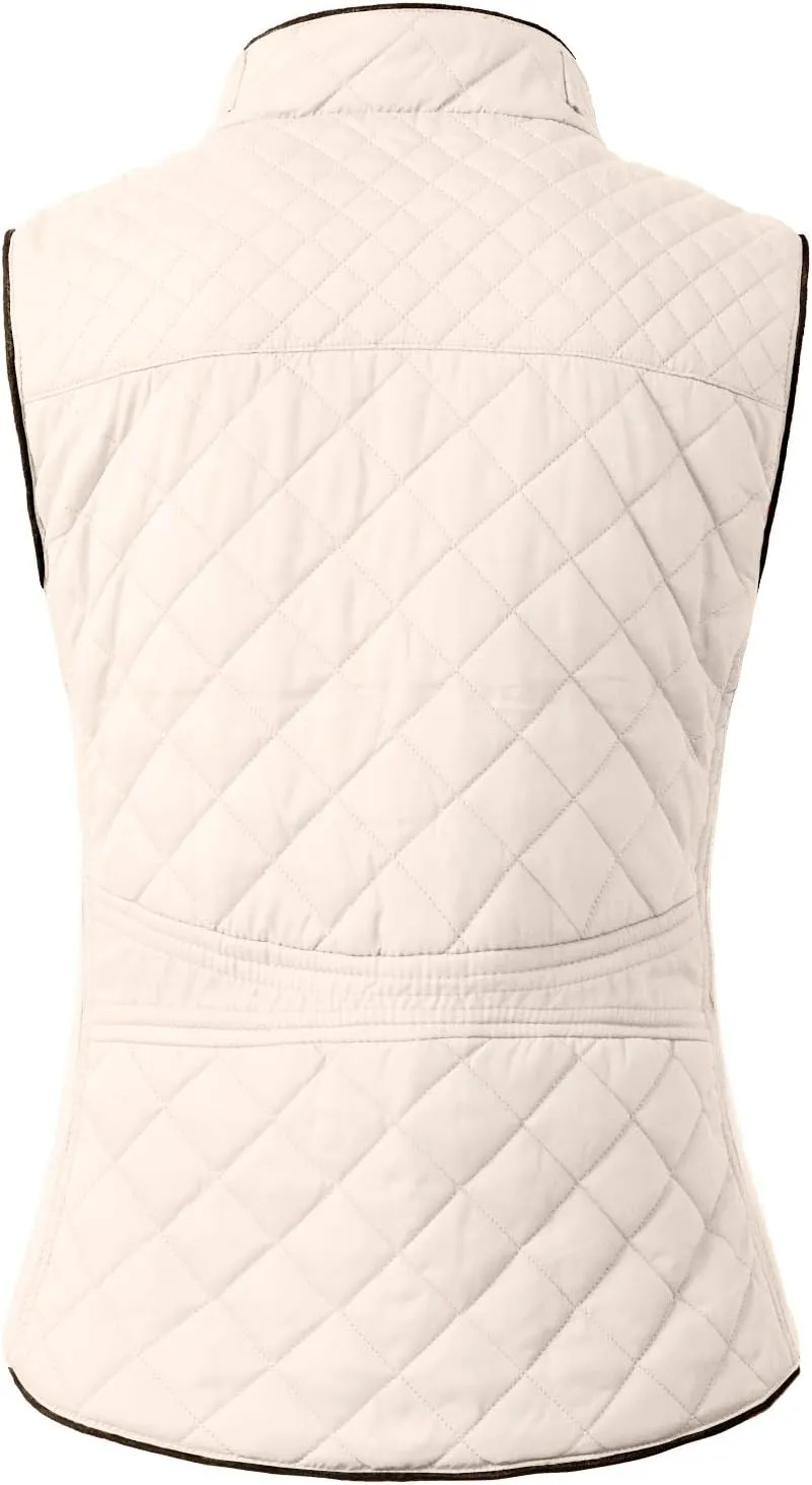 NE PEOPLE Womens Lightweight Quilted Padding Zip Up Vest Gilet(S-3XL)