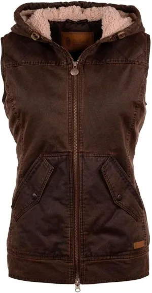 Outback Trading Company Women Heidi Warm Water-Resistant Zippered Canyonland Outerwear Western Vest with Hip Pockets
