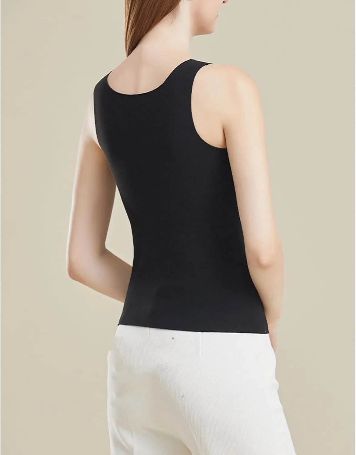 Patiyu Shop Built Bra, Camisole with Built-in Shelf Bra,2 in 1 Warming Vest with Built in Bra, Bra Tank Tops for Women