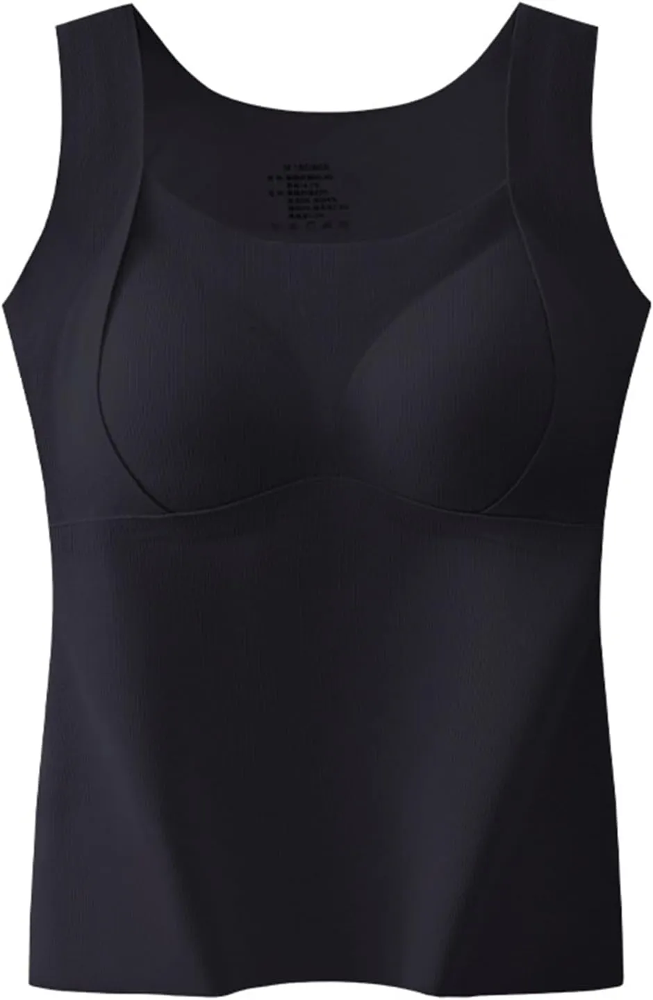 Patiyu Shop Built Bra, Camisole with Built-in Shelf Bra,2 in 1 Warming Vest with Built in Bra, Bra Tank Tops for Women