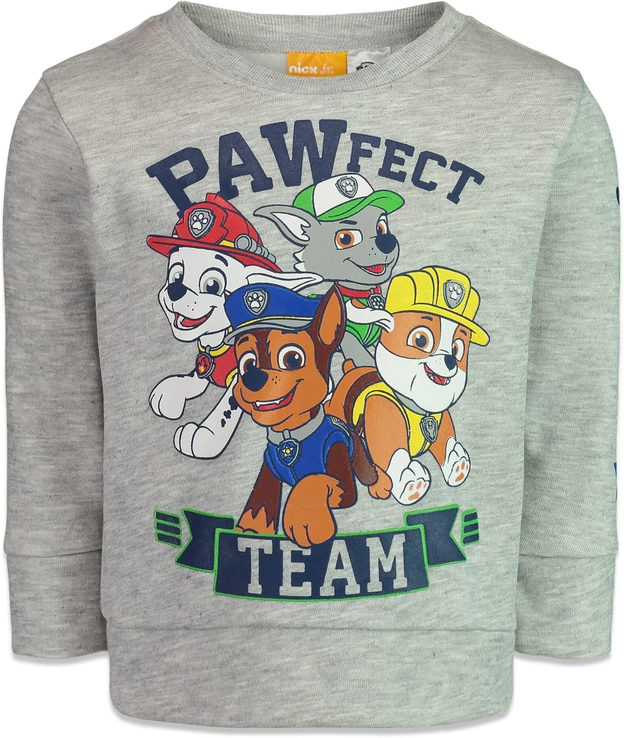 Paw Patrol Rubble Marshall Chase Fleece Sweatshirt Toddler to Big Kid