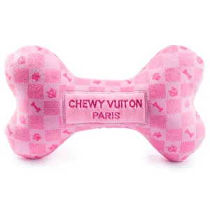 Pink Checker Chewy Vuiton Bone • Extra Large