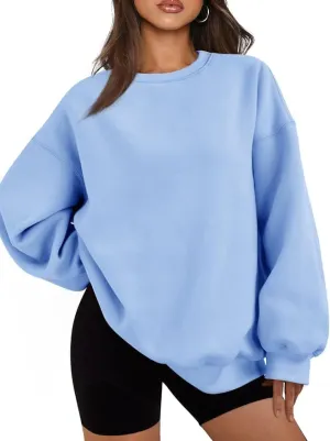 PLANT MAMA Womens Oversized Sweatshirts Fleece Crew Neck Pullover Sweaters Casual Comfy Fall Fashion Outfits Clothes.