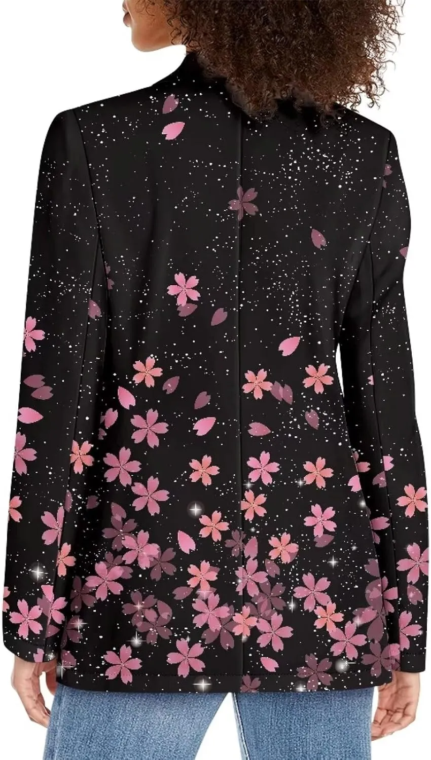 POLERO Blazers for Women Long Sleeve Work Office Jackets Open Front Cardigan Suit with Pockets