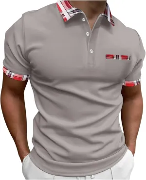Polo Shirts for Men Shirts Short Sleeve Performance Patriotic Shirt Funny Shirt Mens Golf Shirts Big and Tall Mens