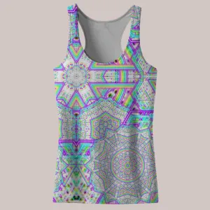 Psychedelic Tank Top (UV/RGB, Eco-Friendly, Womens, Racerback) | ENON