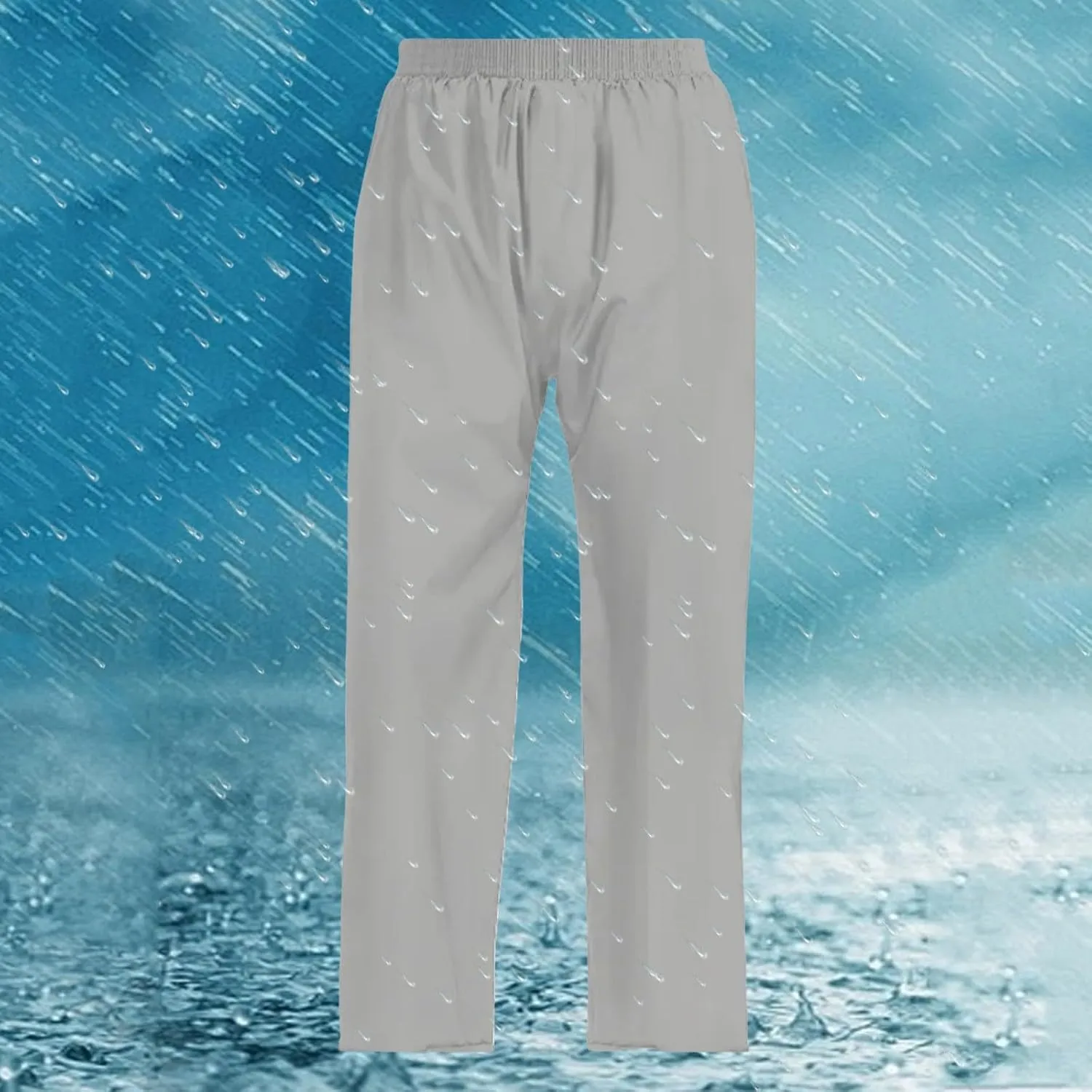 Rain Pants for Men Breathable Bottoms Lightweight Waterproof Hiking Pants Neutral Adult Outdoor Hiking Work Trousers