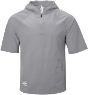 Rawlings Men's Colorsync Short Sleeve Hooded Cage Jacket | Adult Sizes | Multiple Colors