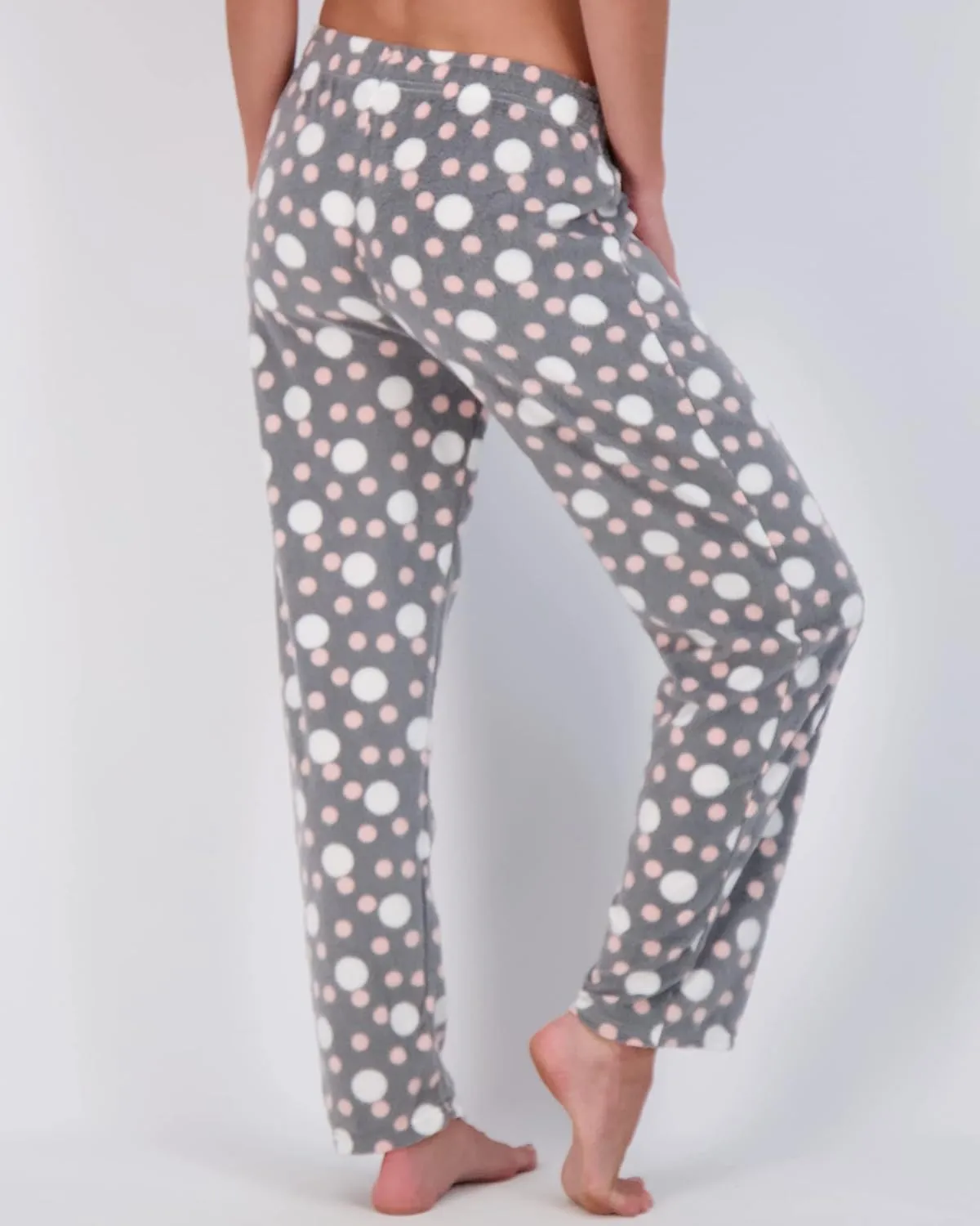 Real Essentials 3 Pack: Womens Fleece Ultra-Soft Comfy Pajama Lounge Pants Sleepwear (Available in Plus Size)