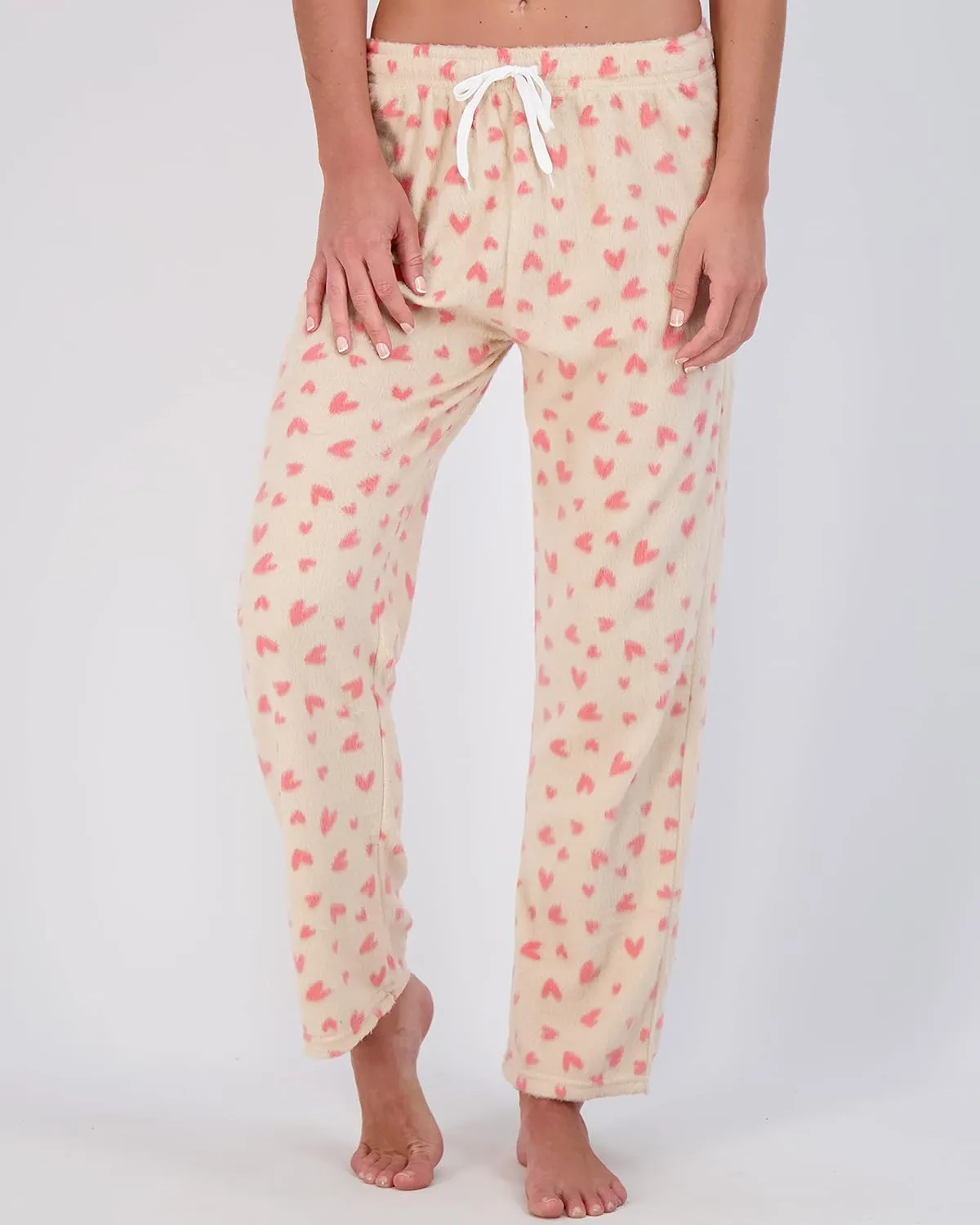Real Essentials 3 Pack: Womens Fleece Ultra-Soft Comfy Pajama Lounge Pants Sleepwear (Available in Plus Size)