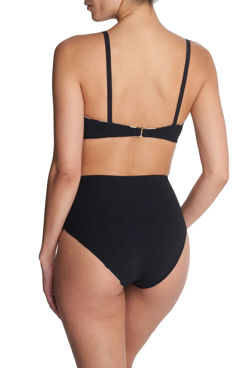 Riviera Reversible High Rise Bikini Bottom