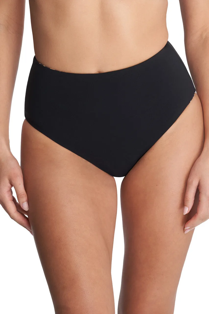 Riviera Reversible High Rise Bikini Bottom