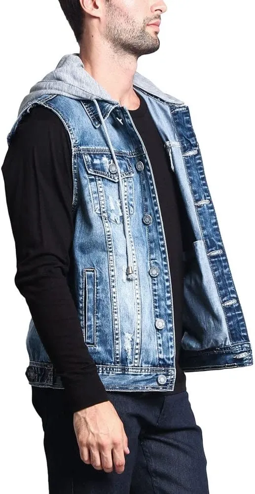 Rocker Denim Jean Vest Jacket