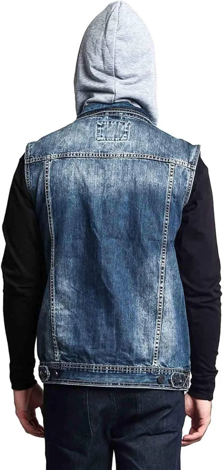 Rocker Denim Jean Vest Jacket