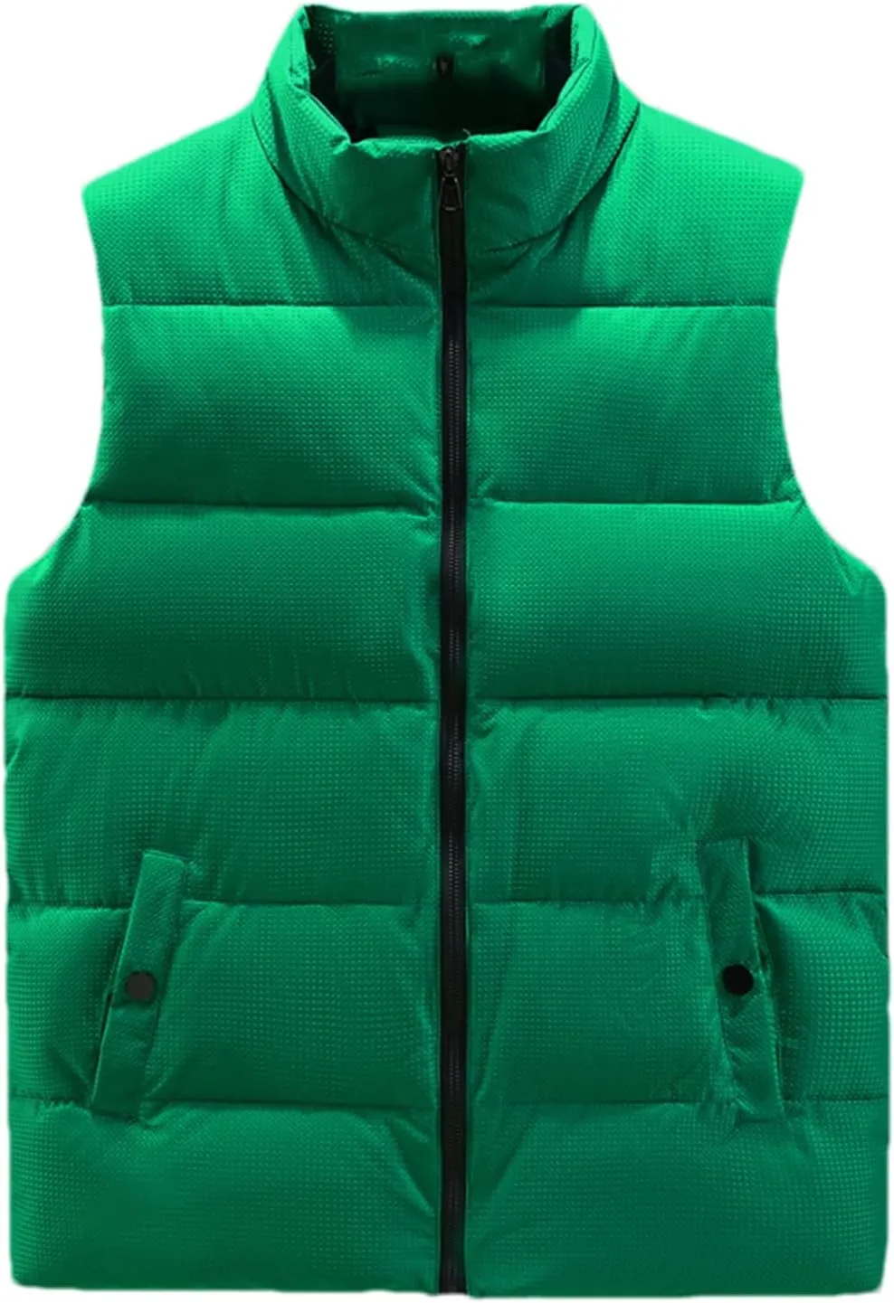 SaoBiiu Autumn Winter Vest Men Stand Collar Cotton Padded Sleeveless Jacket Men Casual Warm Winter Waistcoat