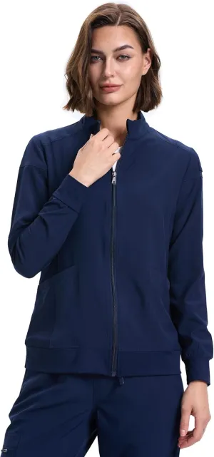 Scrub Jackets for Women, Zip Front Medical Jacket, Nurse Caots