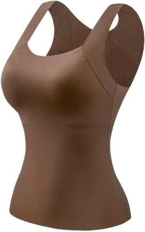 Shamfreshen U Neck Shapewear Built-in Bra Tank, Camisole Tops for Women Built in Bra, Shapewear Tank Tops for Women