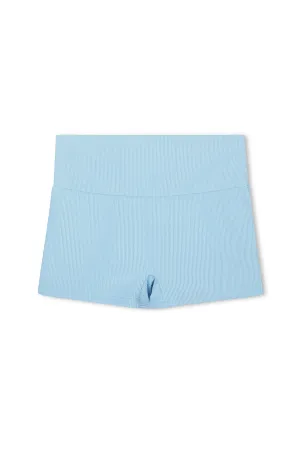Signature Stripe Boy Short - Shallow Blue