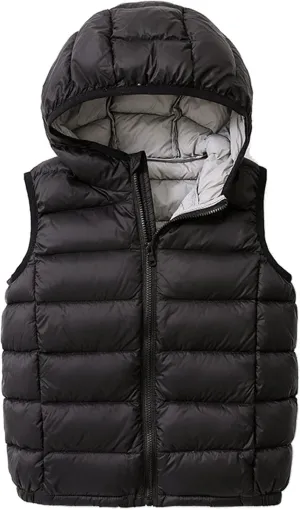 SK Studio Boys Girls Lightweight Down Vest Winter Sleeveless Puffer Jacket for Kid