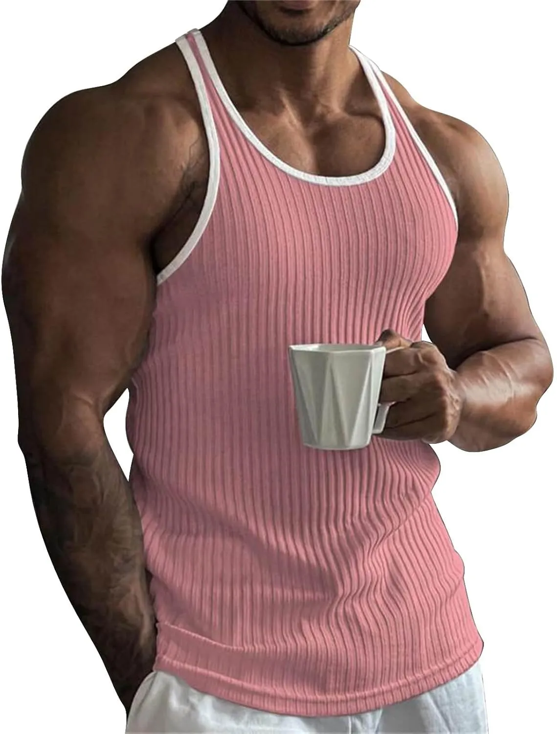 Sleeveless Shirts for Men Casual Loose Fit Men'S Summer Comfort Tank Top Men Tank Top Top Tanks for Men Undershirt