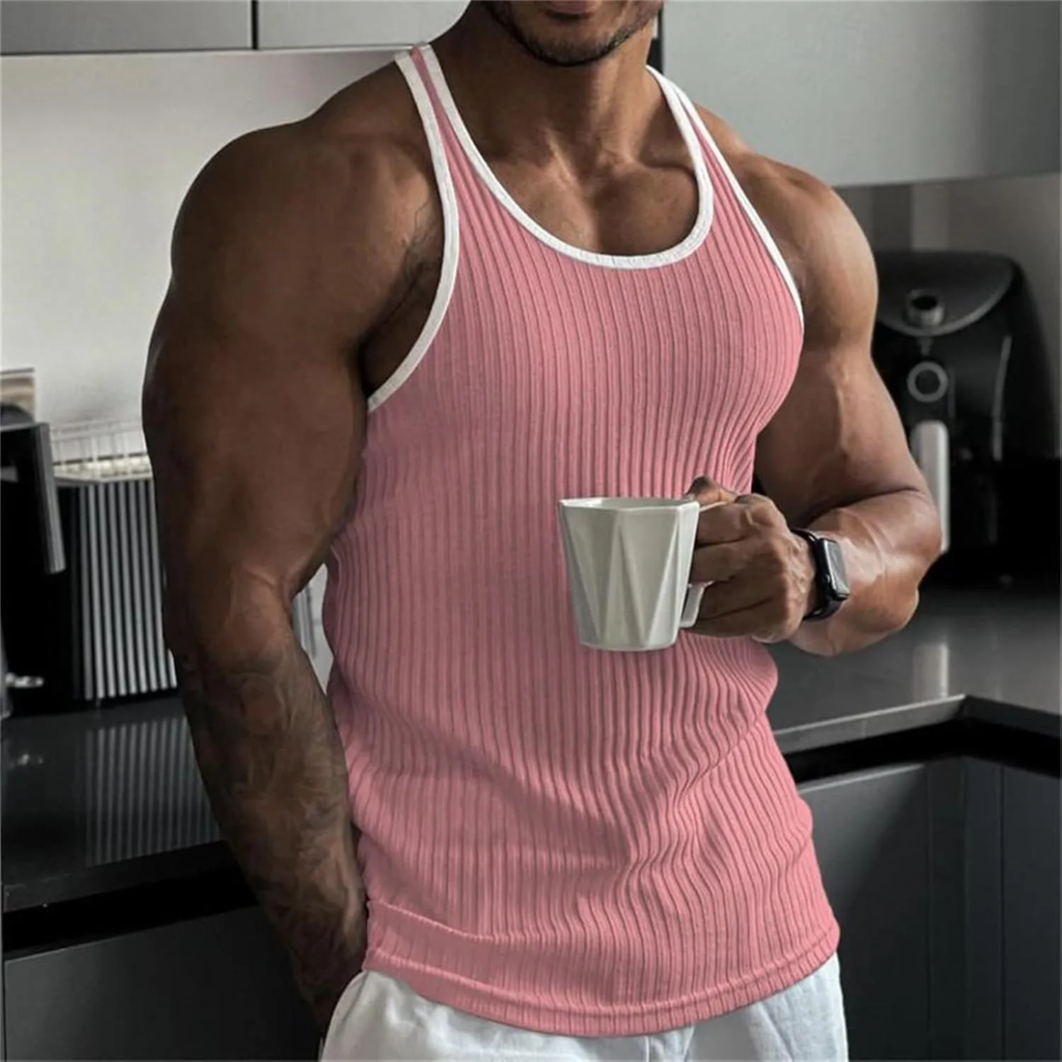Sleeveless Shirts for Men Casual Loose Fit Men'S Summer Comfort Tank Top Men Tank Top Top Tanks for Men Undershirt