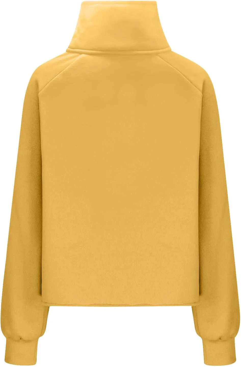 SMIDOW Womens Half Zip Cropped Hoodies Oversized Fleece Quarter Zip Pullover Tops Fall Winter Clothes 2023 Outfits Sweatshirt