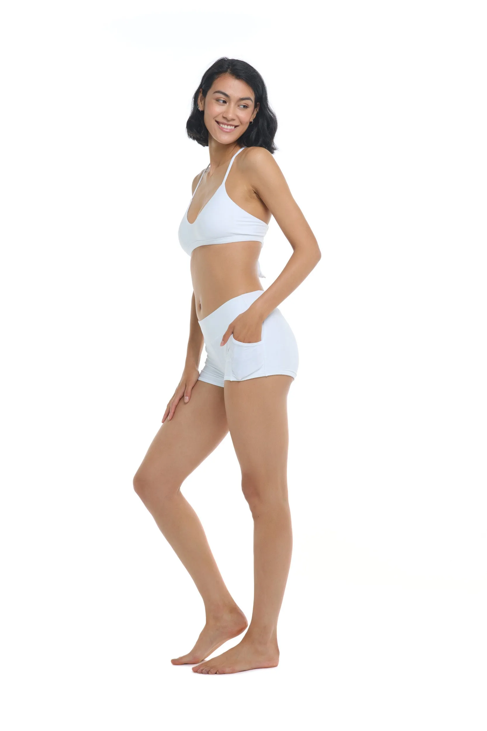 Smoothies Ruth Fixed Triangle Swim Top - Snow