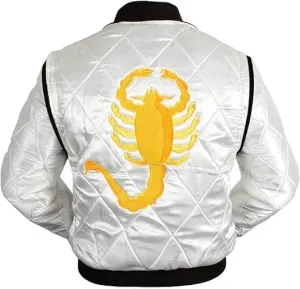 Souvenir Jacket - Mens Scorpion Logo Drive Satin Bomber Jacket - Ryan Gosling Drive Jacket