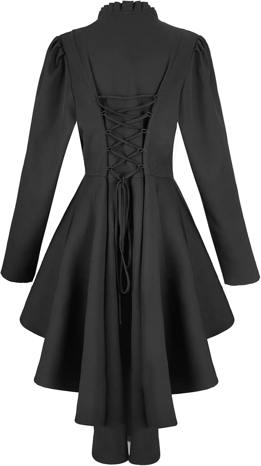 Steampunk jackets for women victorian tailcoat Pirate coat Halloween Victorian tops