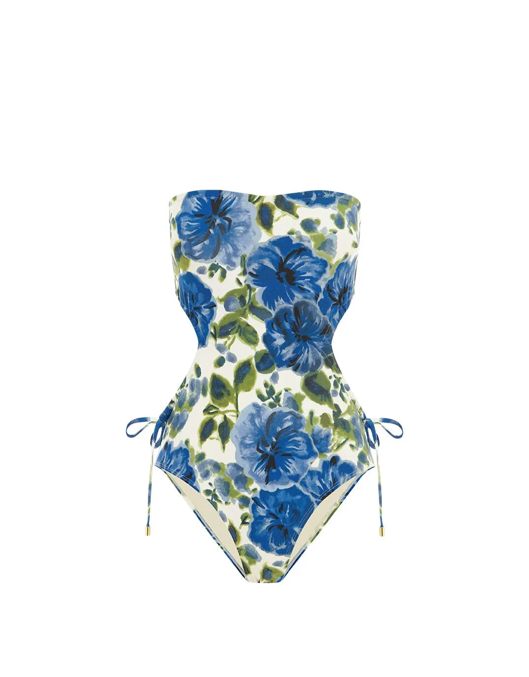 Strapless Cut Out One Piece Marseille