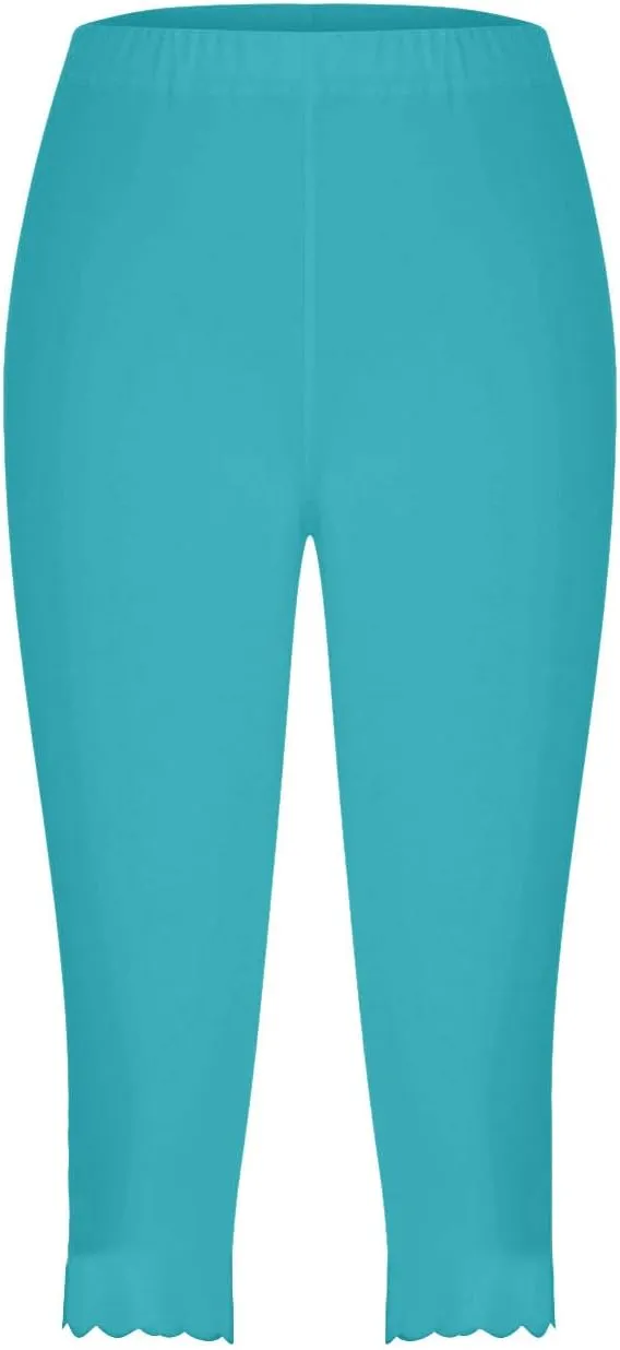 Summer Capri Leggings for Women Slim Fitting Soft Yoga Capris Lightweight Workout Running Yoga Pants Comfy Sweatpants