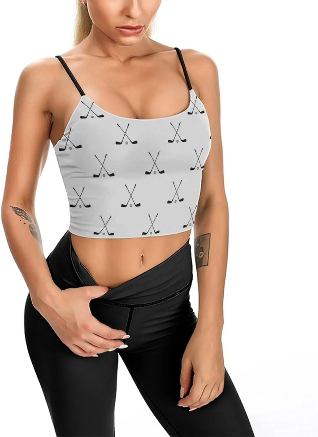 Summer Sleeveless for Women, Loose Fit Basic Casual Summer Sleeveless Shirts Golf Balls Printed Camisole