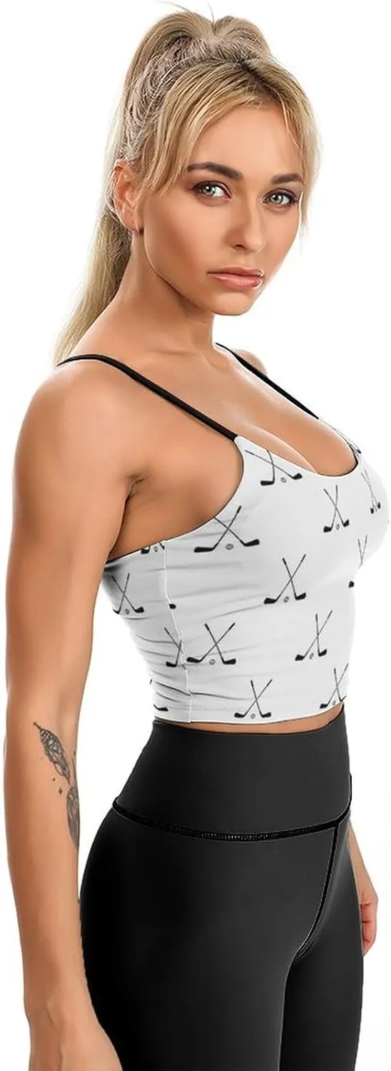 Summer Sleeveless for Women, Loose Fit Basic Casual Summer Sleeveless Shirts Golf Balls Printed Camisole