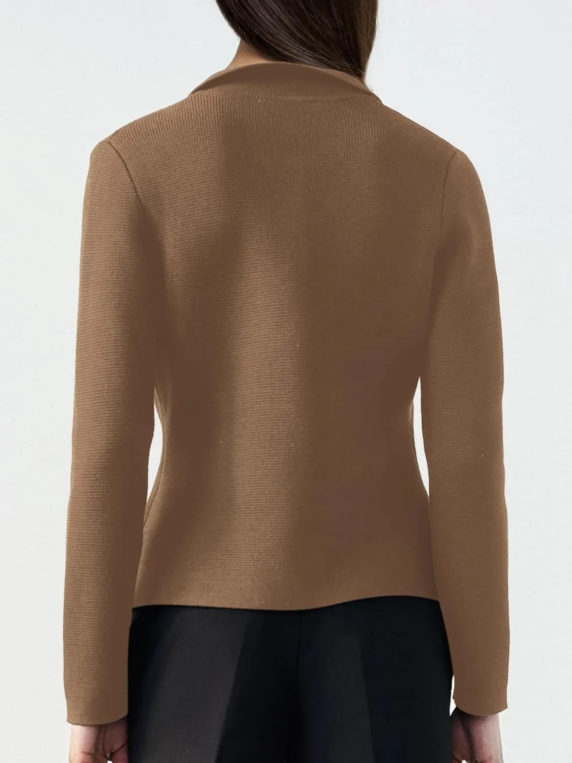 SuperPrity Cardigan Sweaters for Women Long Sleeve Lightweight Cropped Knit Blazer Button Jacket 2024 Fashion Fall Outfits