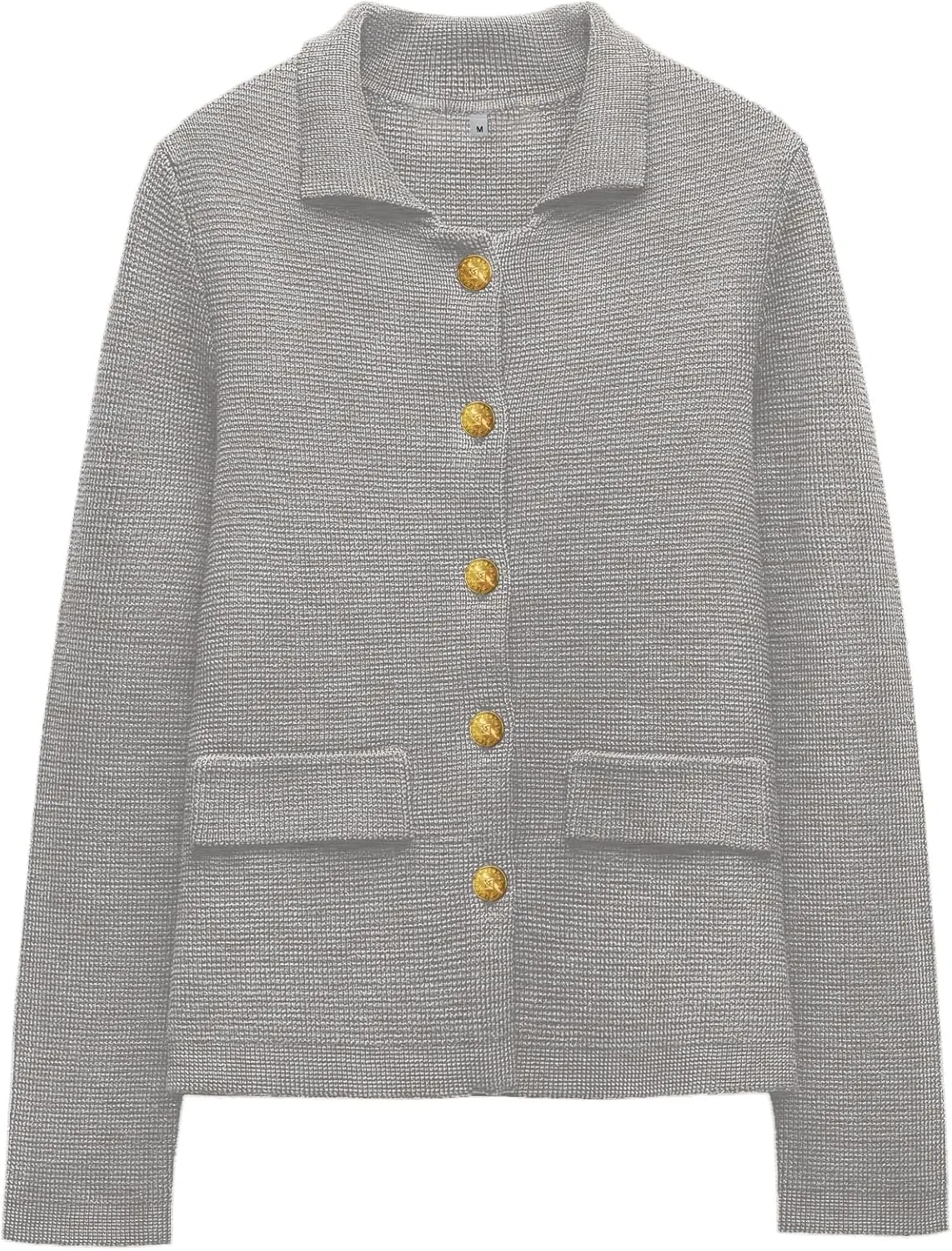 SuperPrity Cardigan Sweaters for Women Long Sleeve Lightweight Cropped Knit Blazer Button Jacket 2024 Fashion Fall Outfits