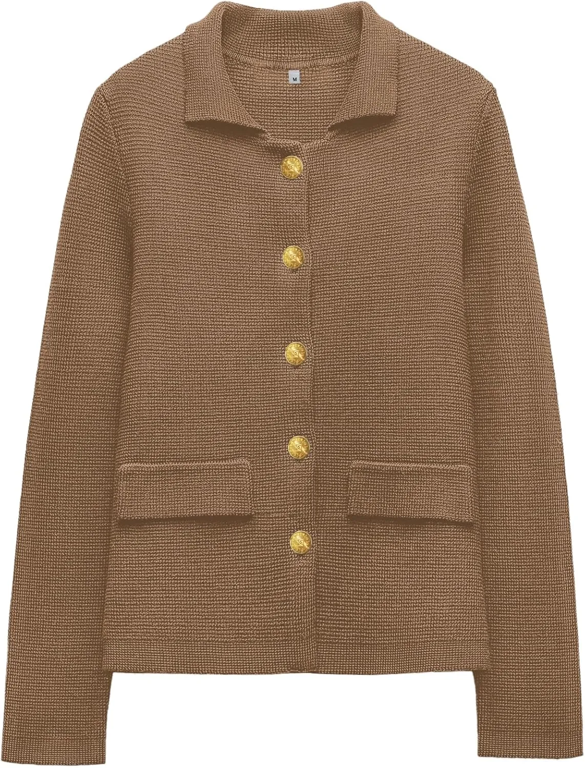 SuperPrity Cardigan Sweaters for Women Long Sleeve Lightweight Cropped Knit Blazer Button Jacket 2024 Fashion Fall Outfits
