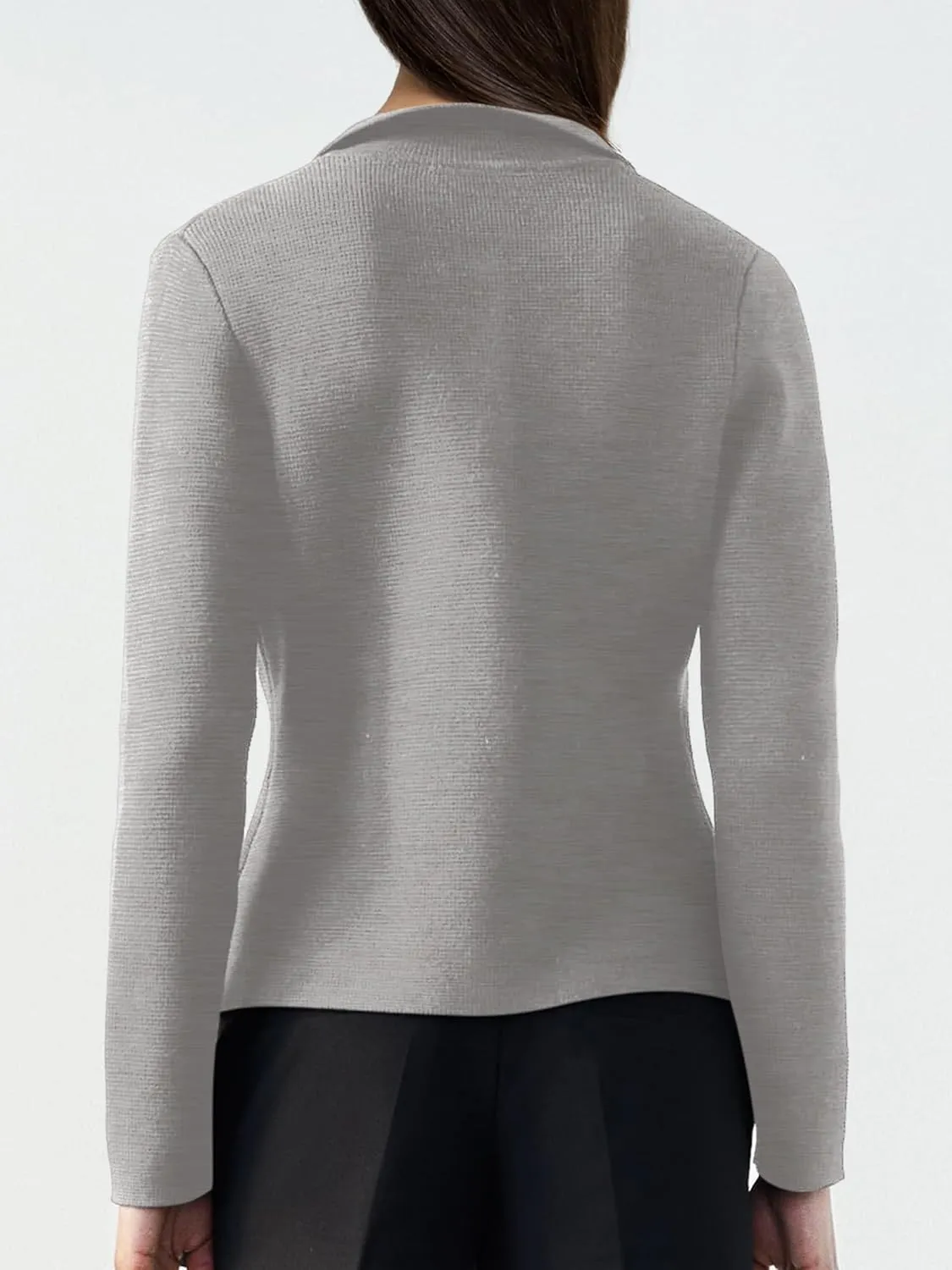 SuperPrity Cardigan Sweaters for Women Long Sleeve Lightweight Cropped Knit Blazer Button Jacket 2024 Fashion Fall Outfits