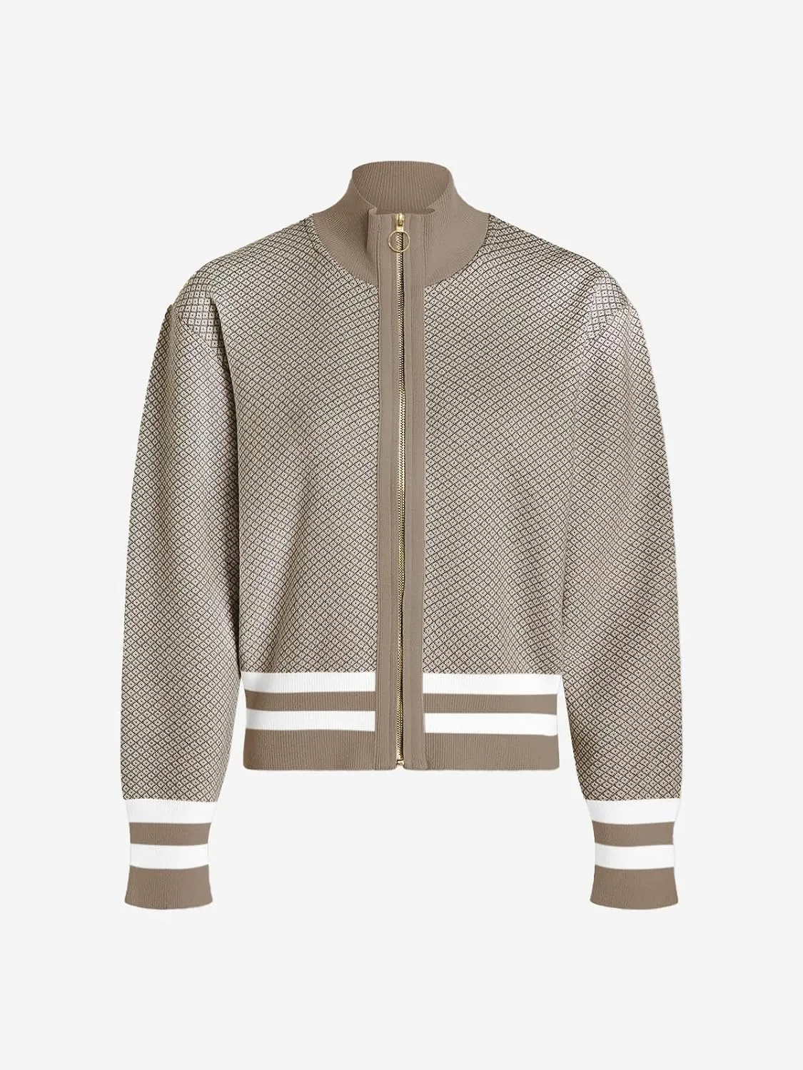 SuperPrity Cardigan Sweaters for Women Long Sleeve Zip Up Lightweight Knit Jacket 2024 Fashion Fall Baseball Coats Outwear