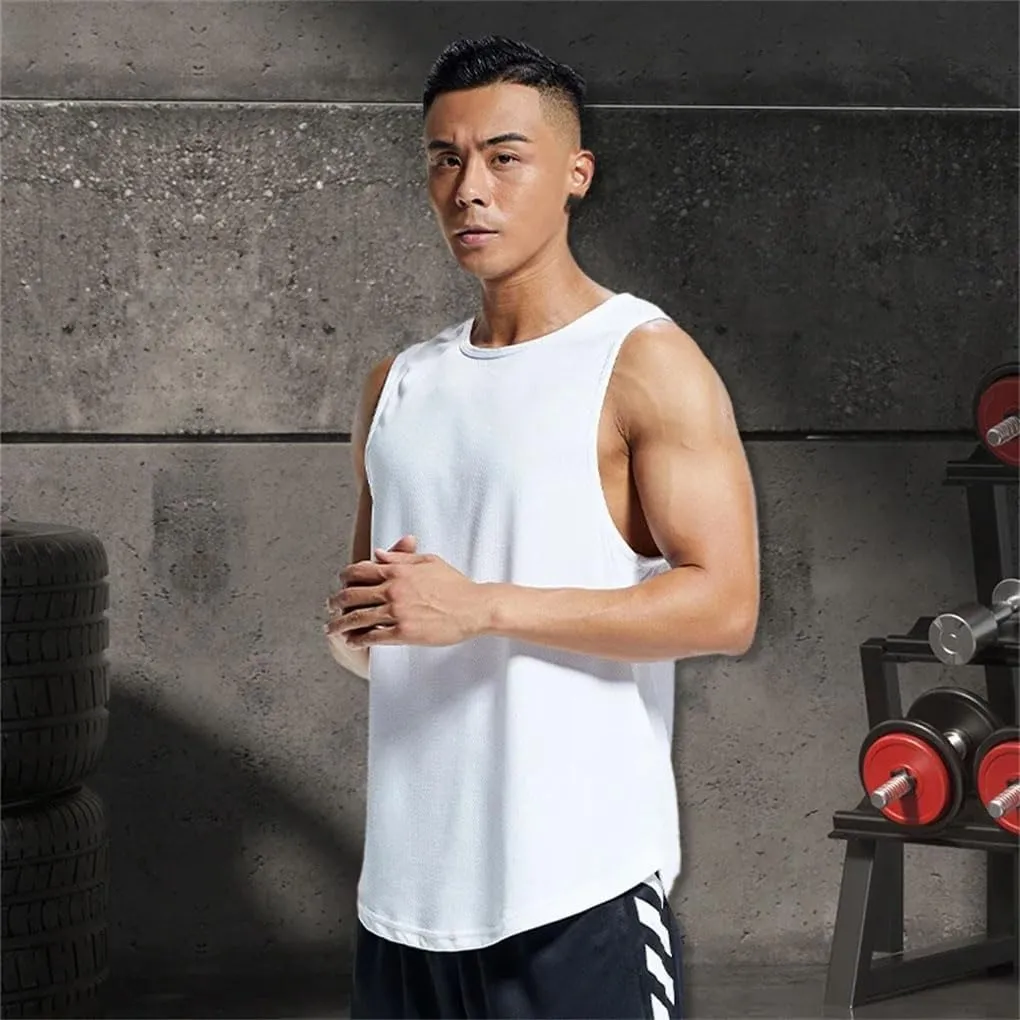Sweatshirt Sports Top Men's Gym Shirt Mesh Vest Fitness Wear
