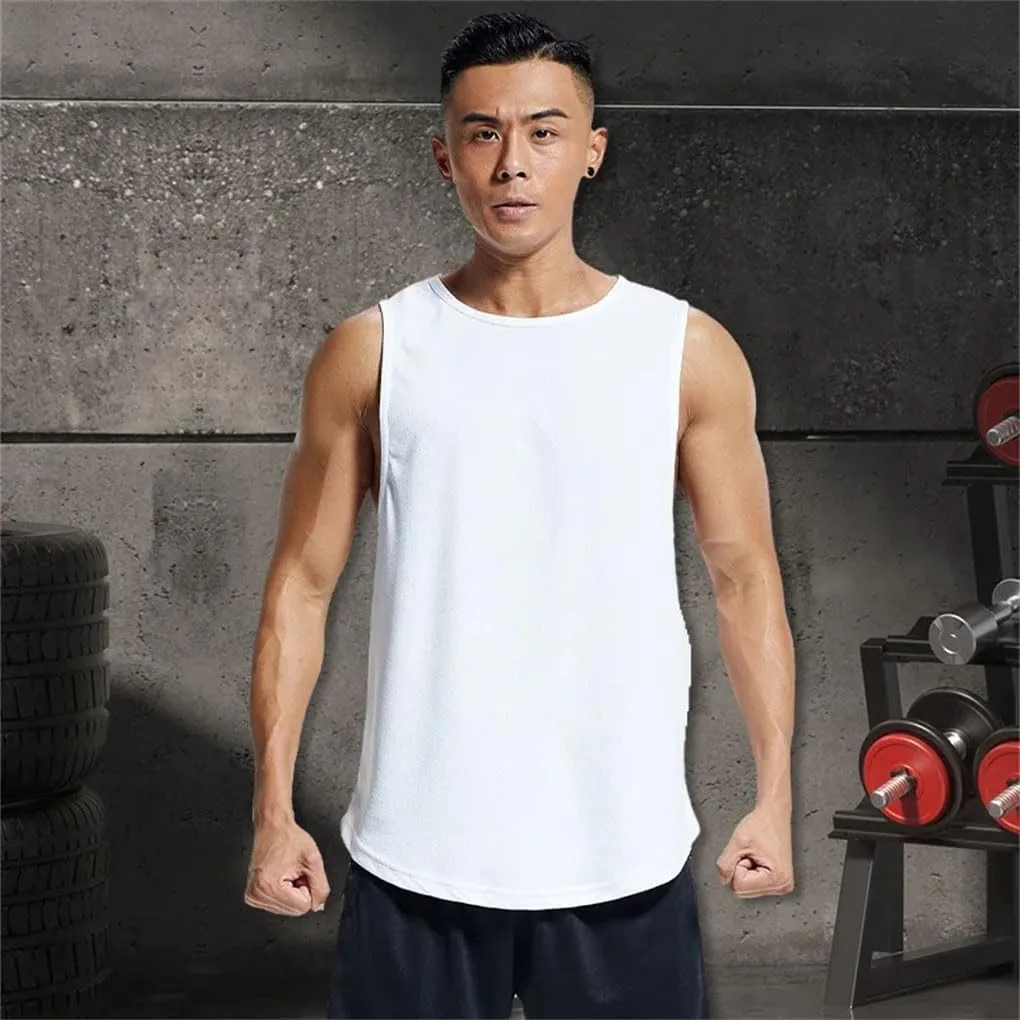 Sweatshirt Sports Top Men's Gym Shirt Mesh Vest Fitness Wear